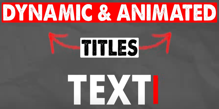 Example animated titles and graphics in Capcut