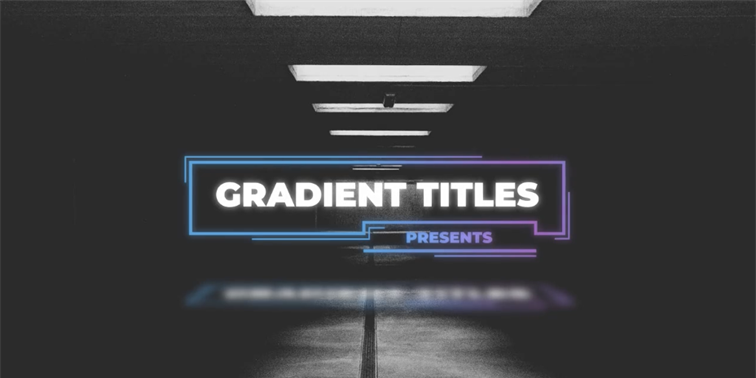 Neon Gradient Titles from Content Creator Templates