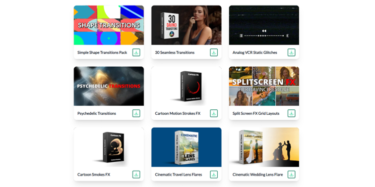 Content Creator Templates downloadable online templates selection