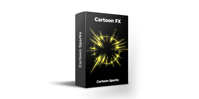 Cartoon Sparks DaVinci Resolve transition packs from Content Creator Templates